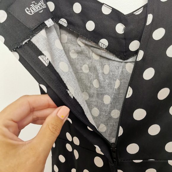 Collectief 50s Dolores Doll polka swingdress - Picture 2 of 9
